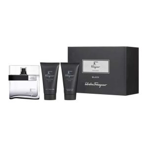 F by Ferragamo Black Estuche 3 Piezas Hombre EDT 100ml + Showe gel 75ml + After Shave 75ml