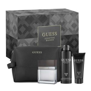 Guess Seductive Estuche 4 Piezas Hombre EDT 100ml + Desodorante 226ml + Gel de ducha 100ml + Bolsa de viaje