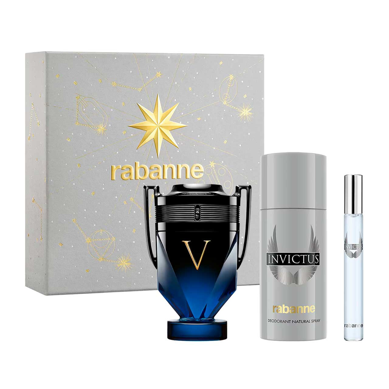 Invictus Victory Elixir Navidad Estuche 3 piezas Hombre EDP 100ml + Desodorante 150ml + Miniatura 10ml